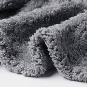 Soft Sherpa Dog Blanket for Dog Puppy Cat Beige/Black/Grey