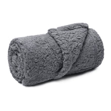 Load image into Gallery viewer, Soft Pet Sherpa Calming Dog Blankets Grey