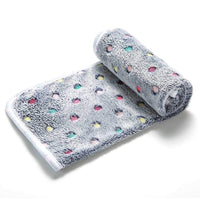 1 Pack 3 Soft Flannel Dog Blanket for Sofa Blue/Purple/Grey