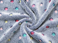 1 Pack 3 Soft Flannel Dog Blanket for Sofa Blue/Purple/Grey
