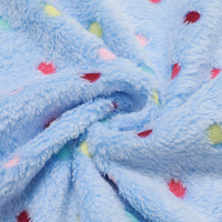1 Pack 3 Soft Flannel Dog Blanket for Sofa Blue