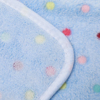 1 Pack 3 Soft Flannel Dog Blanket for Sofa Blue