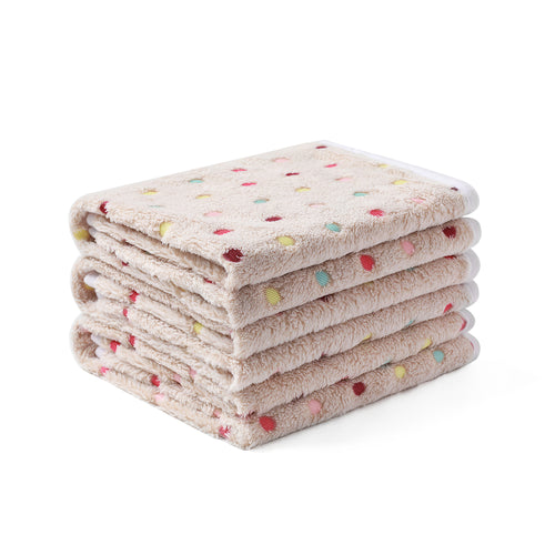 Soft Flannel Pet Blanket for Dog and Cat Brown