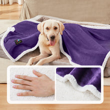 Load image into Gallery viewer, Reversible Waterproof Blanket for Large Dogs Purple White
