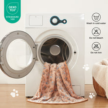 Load image into Gallery viewer, 1 Pack 3  Pet Blanket Flannel Throw for Dog Puppy Cat Paw Brown