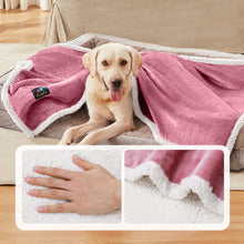 Load image into Gallery viewer, Reversible Waterproof Blanket for Large Dogs Pink White