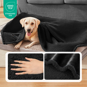 Reversible Waterproof Blanket for Large Dogs Black