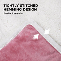 Reversible Waterproof Blanket for Large Dogs Pink White