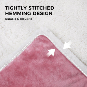 Reversible Waterproof Blanket for Large Dogs Pink White