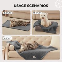 Soft Sherpa Dog Blanket for Dog Puppy Cat Grey