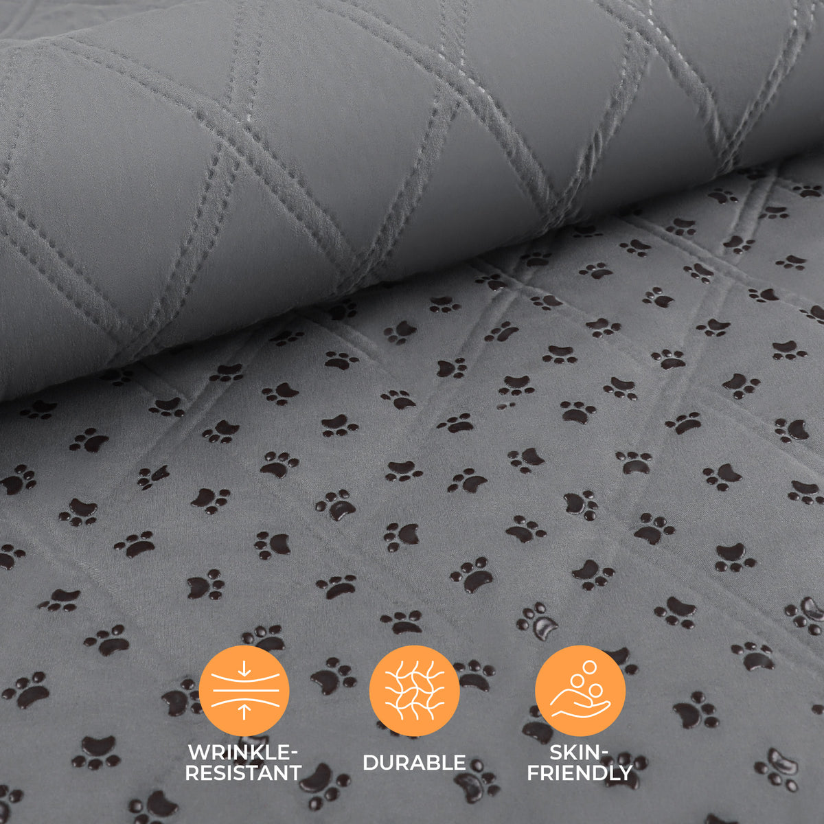 Dog Waterproof Blanket for Couch Light Grey