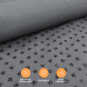 Waterproof Couch Cover Blanket for Dogs Light Grey