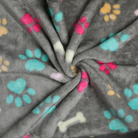 Fleece Pet Blankets- Bone