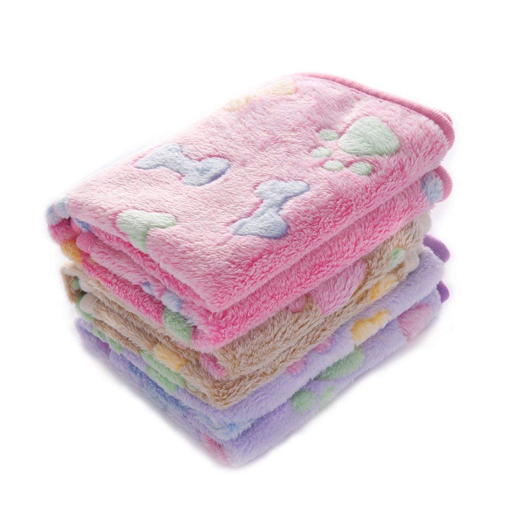 Fleece Pet Blankets- Bone