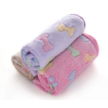 Load image into Gallery viewer, Fleece Pet Blankets- Bone