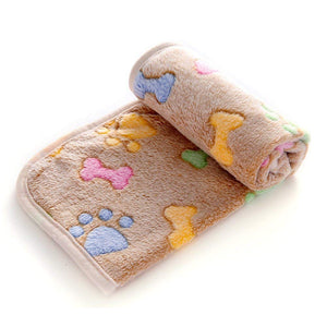 Fleece Pet Blankets- Bone